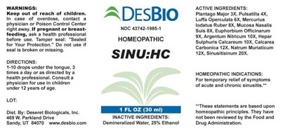 Sinu:hc (Dsrt0718 Sinuhc 8 27 2020)